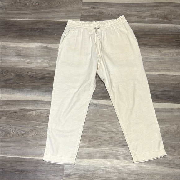 MEC Cream hemp blend fabric Joggers size medium - Picture 1 of 10